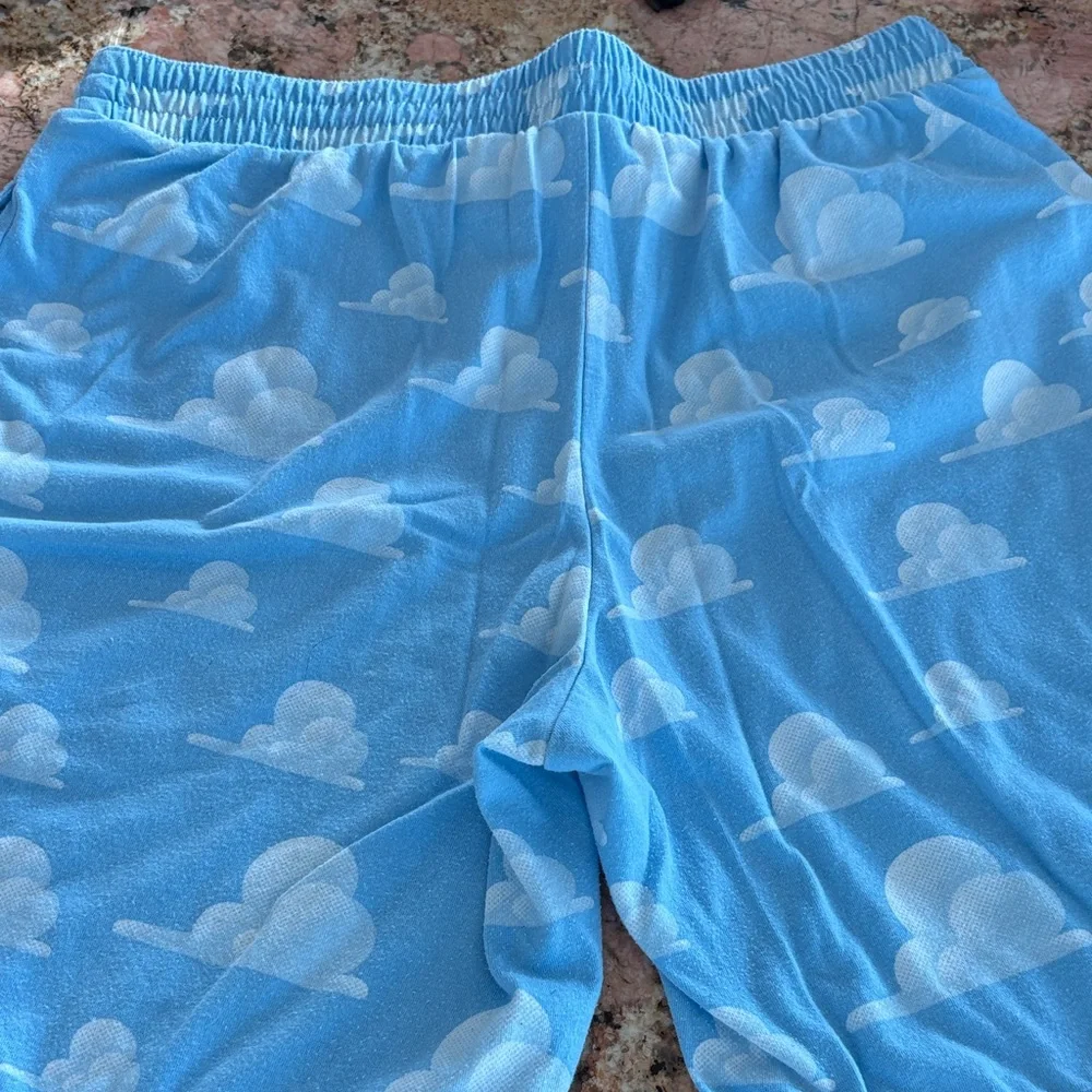 Disney Pixar Blue Cloud Pattern Shorts Size XS - Picture 6 of 6